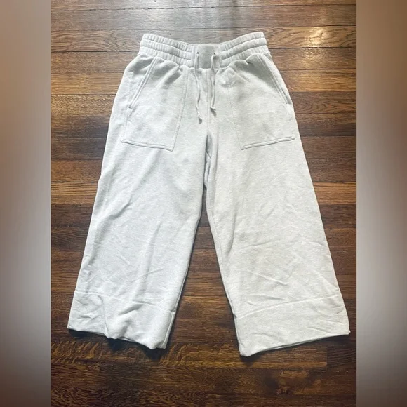 Quince SuperSoft Fleece Set with Hoodie & Pants in Grey XS Pant/Small Top - Picture 5 of 10